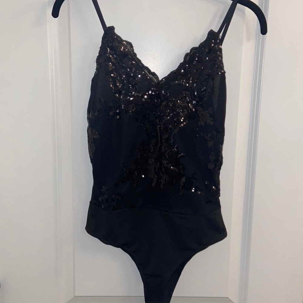 COPY - A’GACI black sequin body suit
